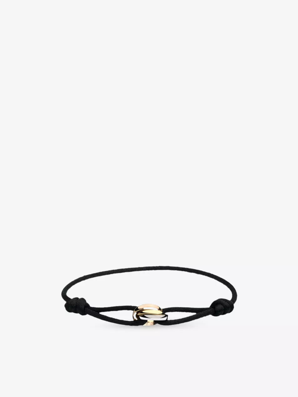 Trinity 18ct rose, yellow and white-gold bracelet | Selfridges