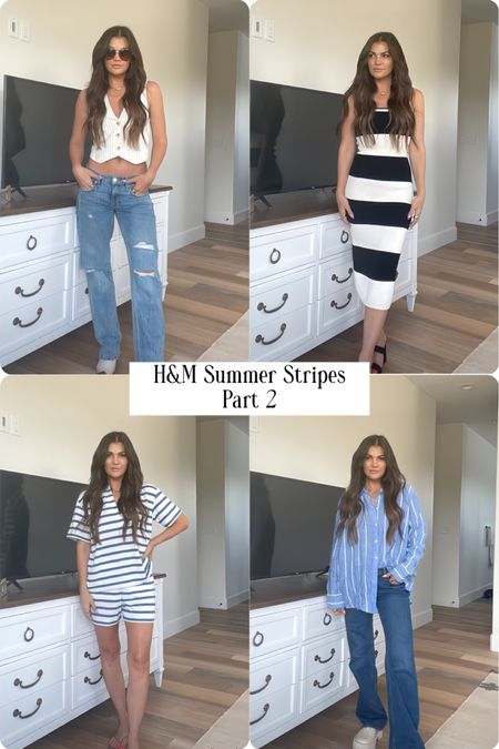 H&M Summer Stripes - Tik Tok try on 
Part 2

#LTKStyleTip #LTKShoeCrush
