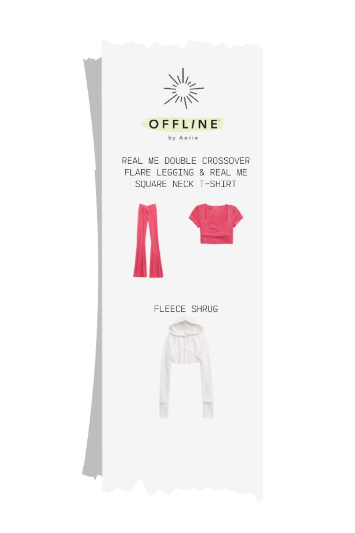 OFFLINE By Aerie Real Me Square Neck T-Shirt