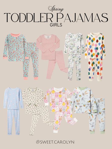 Spring toddler girl pajamas // Easter pajamas

#LTKSeasonal #LTKkids