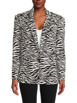 Shan Zebra Print Sequin Blazer | Saks Fifth Avenue OFF 5TH
