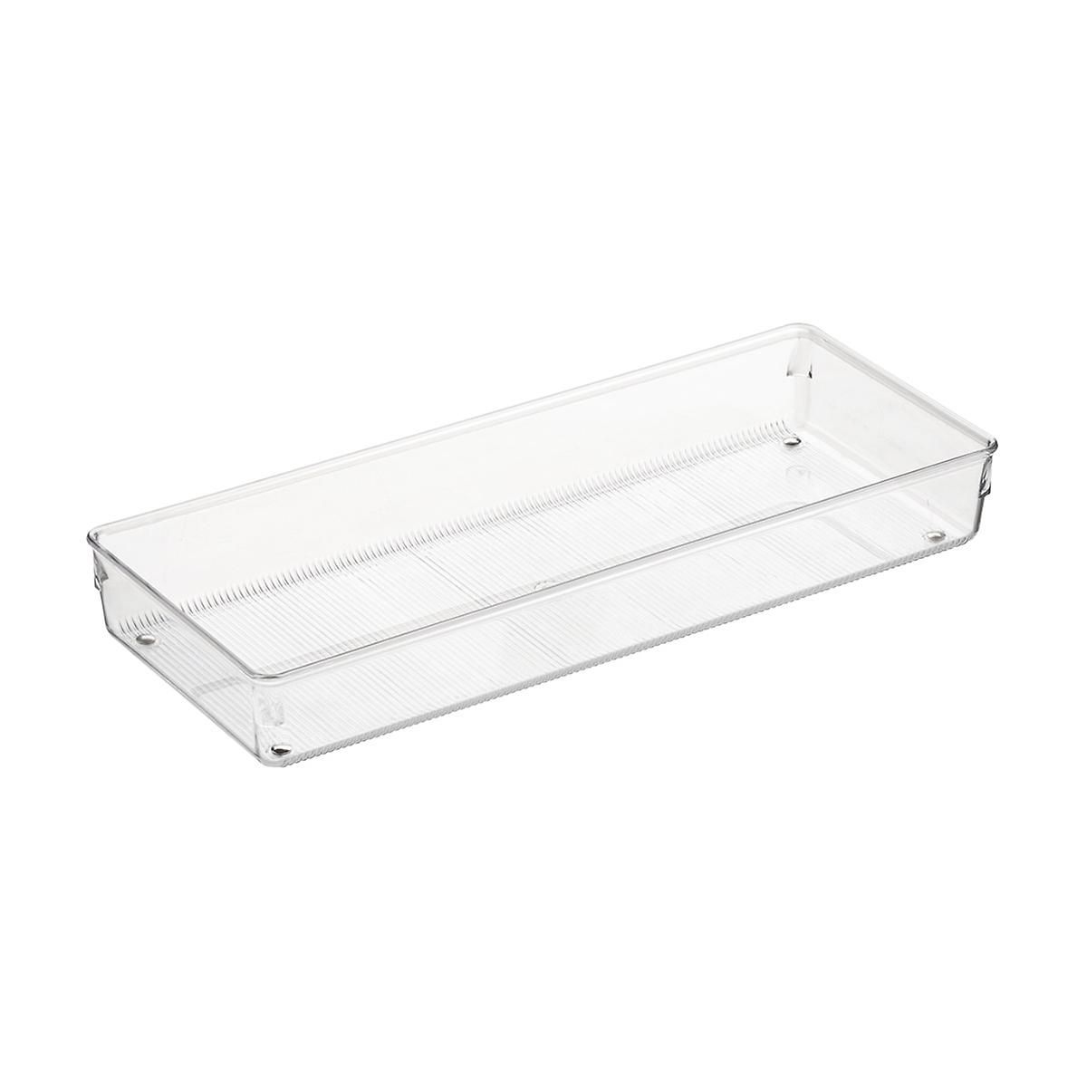 Linus Shallow Drawer Organizer Clear | The Container Store