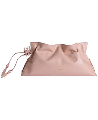 Poppy Oversized Leather Clutch | Macy's