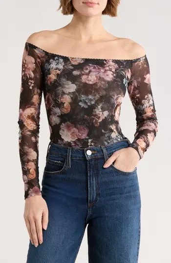 L'AGENCE Peonie Off the Shoulder Bodysuit | Nordstromrack | Nordstrom Rack