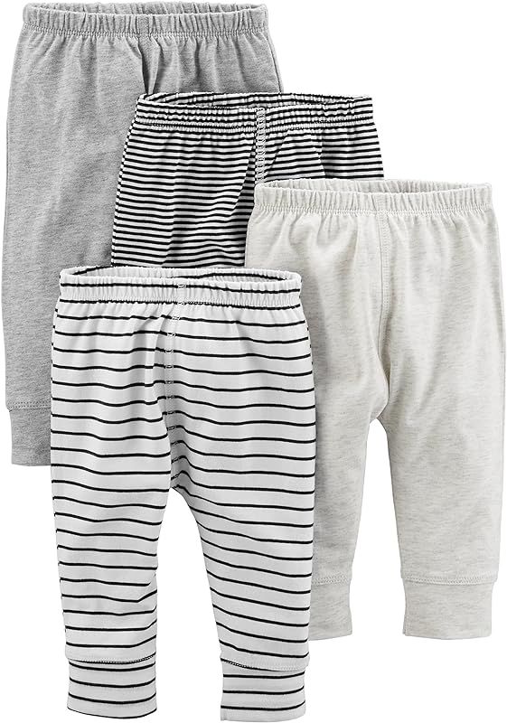 Simple Joys by Carter's Unisex Babies' Pant, Pack of 4 | Amazon (US)