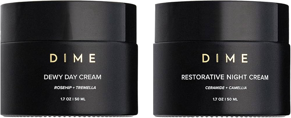 DIME Beauty Moisture Set ($75 Value) - Includes Dewy Day Cream + Restorative Night Cream (50 ml E... | Amazon (US)