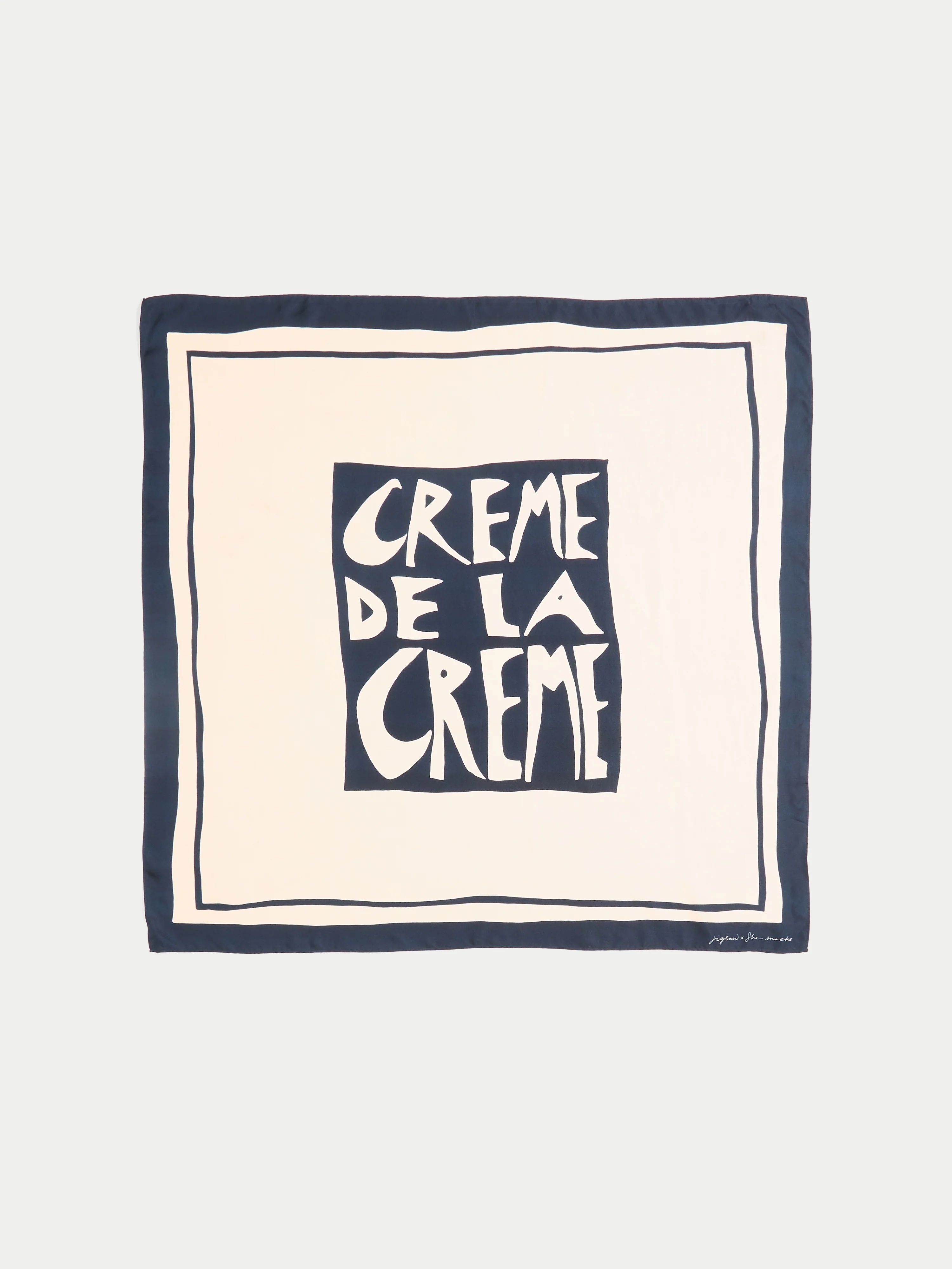 Creme De La Creme Silk Scarf | Cream | Jigsaw (UK)