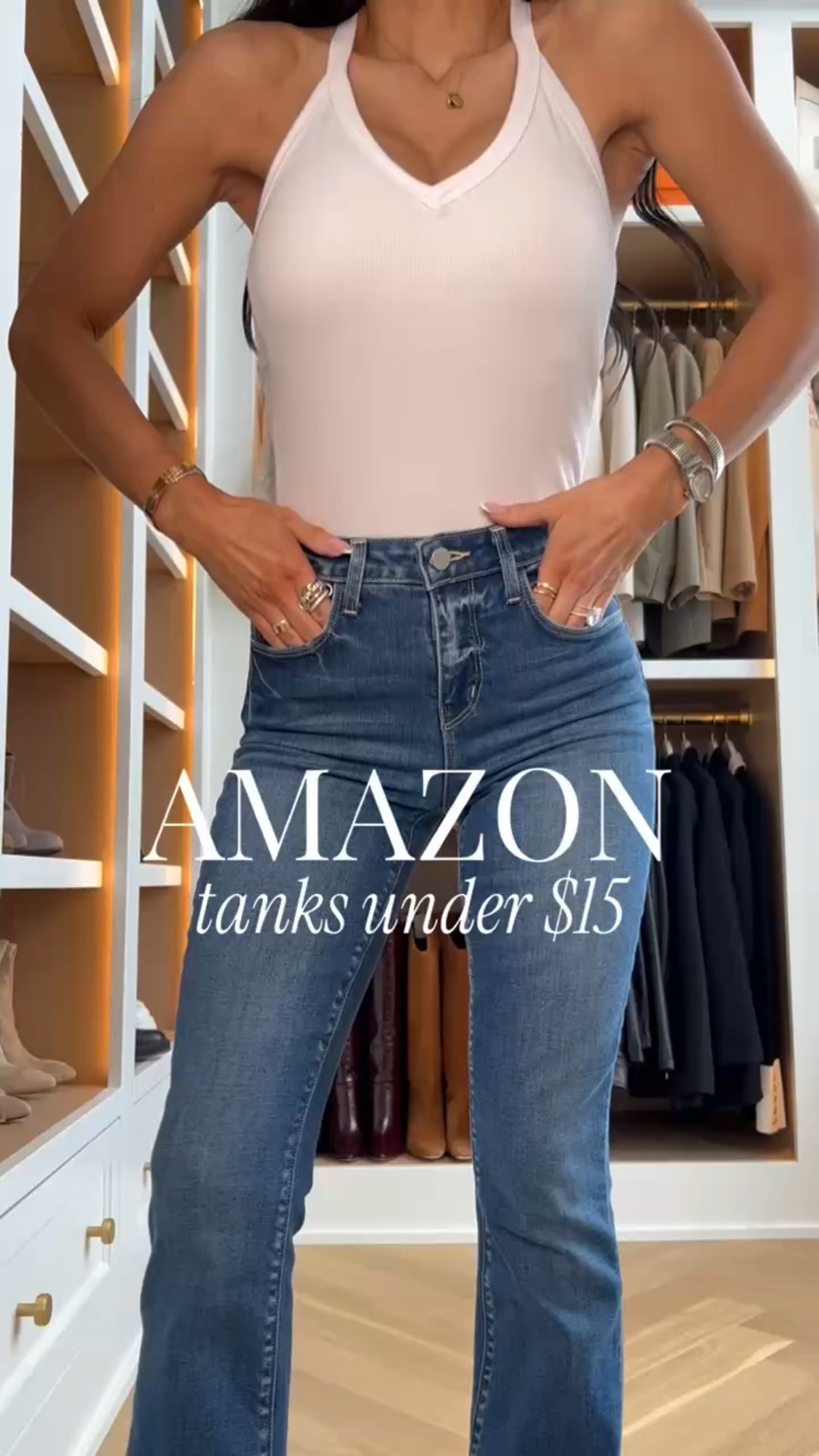 The best little basics that work with everything. These Amazon tanks are under 15 dollars, super flattering, and perfect for layering now or wearing solo all spring and summer. It comes in so many colors, its such an easy staple to stock up on!

Amazon Tank – Wearing an XS Denim – Wearing my true size 24

MiaMiaMine Amazon tank under 15 everyday basics fitted ribbed tank spring layering staple affordable fashion high rise denim casual chic capsule wardrobe essentials Amazon finds Amazon must haves elevated basics

#LTKOver40 #LTKPetite #LTKdayinmylife