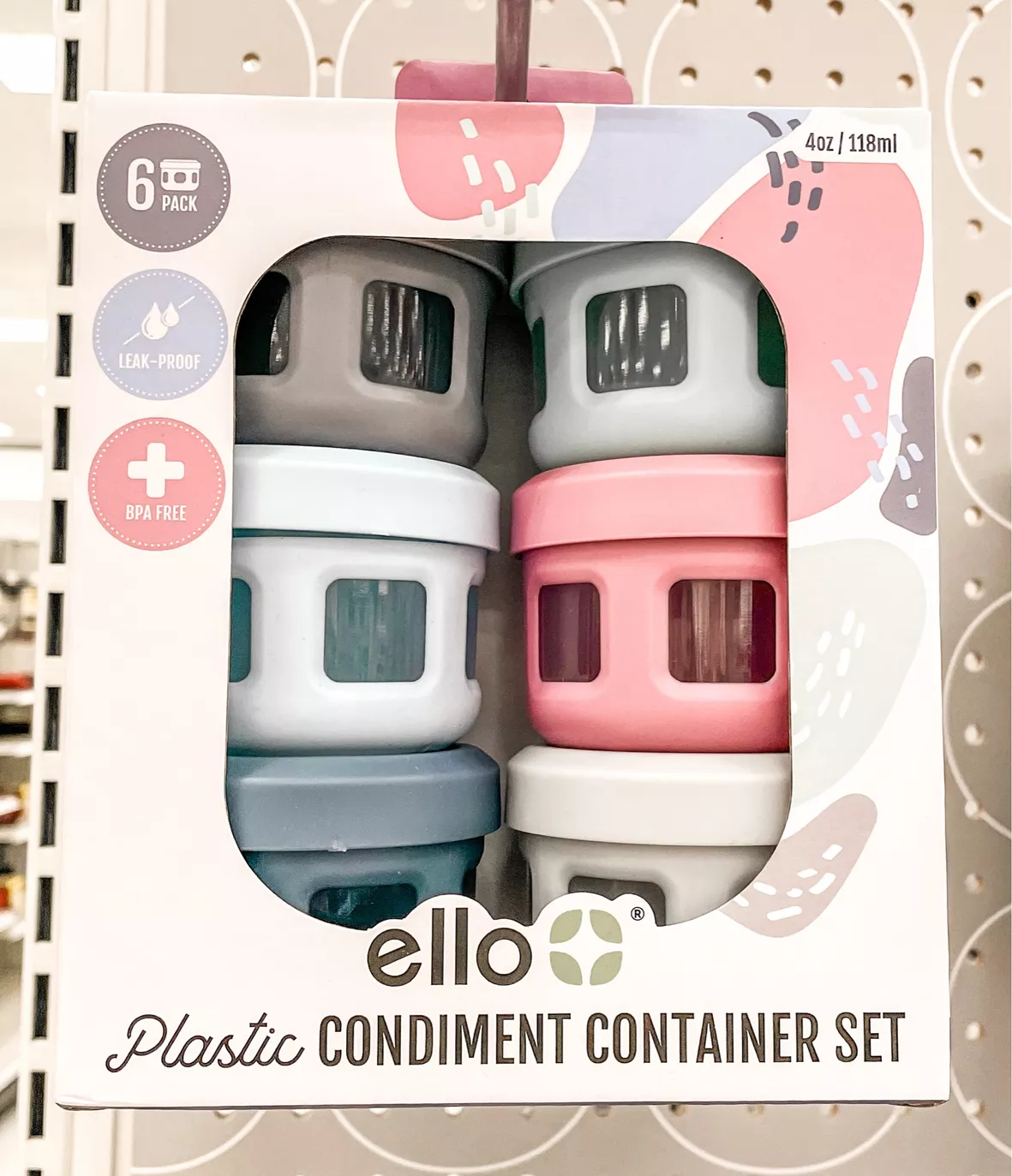 ello 10pc Plastic Food Storage Container Set with Skid Free Soft Base - BPA  free 