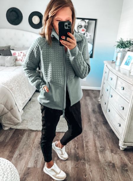 Calling all jacket lovers! @walmartfashion is killing it! I found a favorite with this mixed media jacket from @walmart! #walmartpartner

Time and Tru tanks, set of 3, joggers fits tts, very soft and comes in more colors. Loving the retro sneakers by Time and Tru also ( bought my regular size in all items) 

#walmartfashion #walmart #walmartfinds activewear, athleisure outfits, weekend outfit, comfy casual, joggers outfit, sneakers, everyday outfit, fashion over 40, fall outfits 

#LTKfit #LTKSeasonal #LTKsalealert