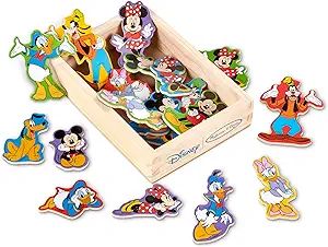 Melissa & Doug Wooden Mickey Mouse Character Magnets (20 pcs) - Cute Fridge Magnets For Toddlers ... | Amazon (US)