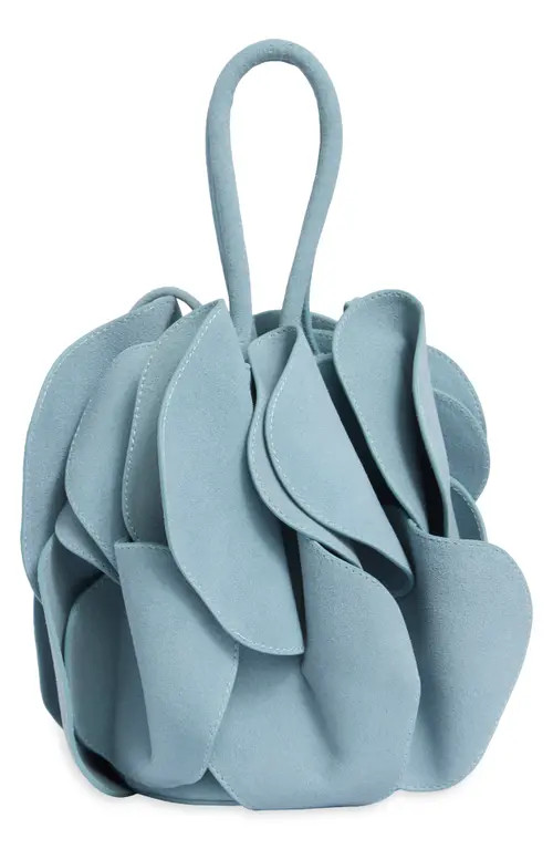 FARM Rio Suede Flower Handbag in Ice Blue at Nordstrom | Nordstrom