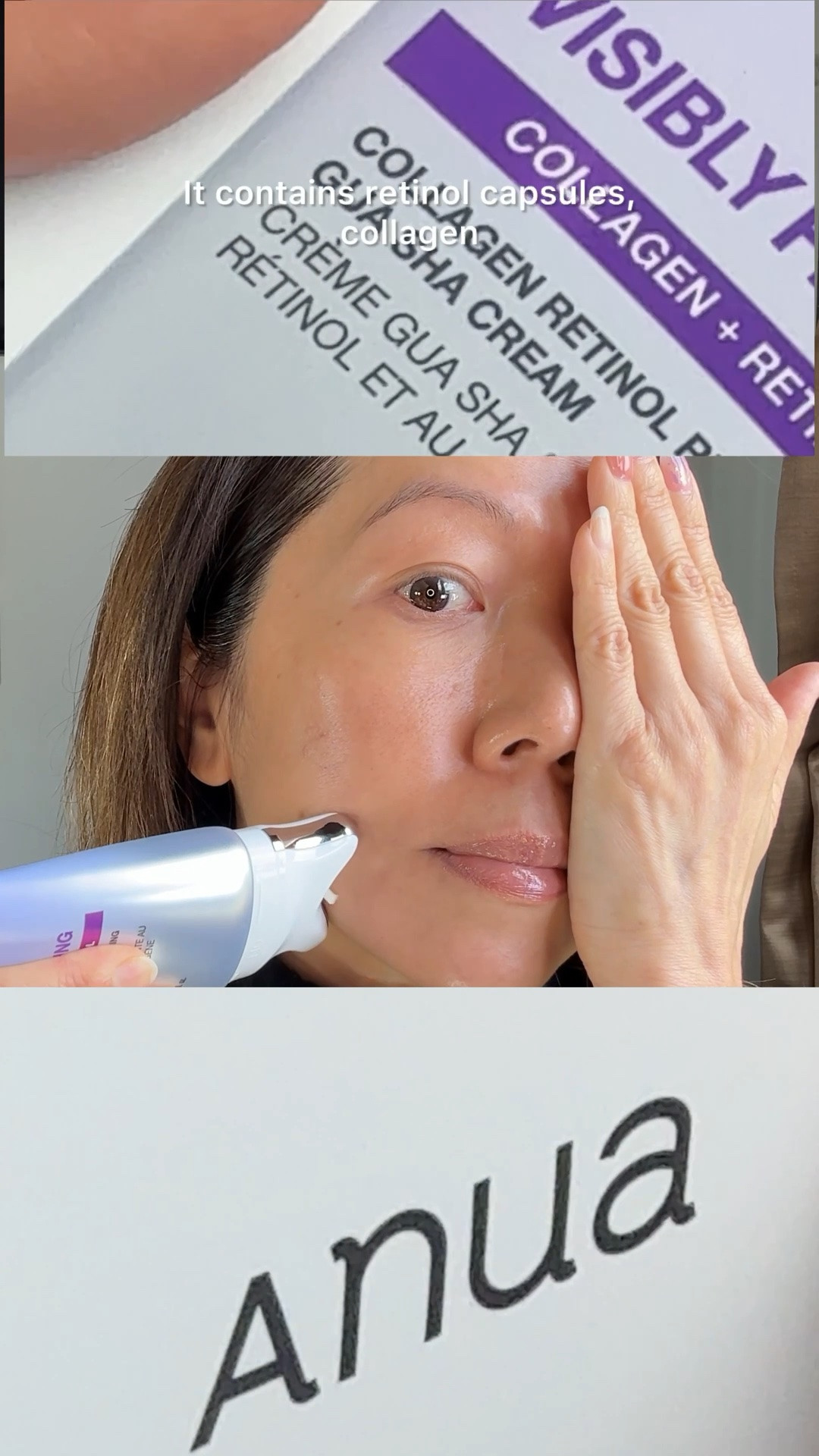 Will this 5-minute gua sha actually lift my face… or fail me?

I tested the ANUA Collagen Retinol Refining Gua Sha Cream on one side of my face —
and the difference surprised me.

This is not just a neck cream.
It’s a firming + contour care treatment with a built-in gua sha applicator.

✨ Why it works:

• Retinol capsules + collagen + peptides → help improve fine lines, elasticity, and sagging skin
• Jawline & neck firming care → supports a more defined, V-line look over time
• Built-in gua sha massager → no extra tools needed, easy daily routine
• Cooling W-shaped applicator → fits jawline, neck, and even eye contour perfectly
• Lymphatic drainage effect → helps reduce puffiness and support facial contour
• Lightweight, non-greasy texture → absorbs comfortably, suitable for sensitive skin
• 5-minute routine → quick, effective, and easy to stay consistent

💡 My experience:
At first, I didn’t expect much…
but after just 5 minutes, I could already see a lifting effect on one side of my face.

For long-term results, consistency is key —
and I love how easy this fits into my daily routine.

⚠️There's one more thing, if you use it in the morning, don’t forget sunscreen (because of retinol!)

#anua #guasha #retinolskincare #kbeautyskincare #antiagingskincare