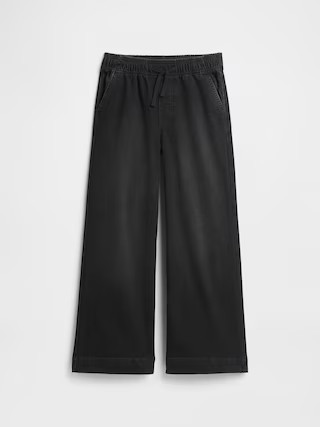 Kids Pull-On Wide-Leg Sweatpant Jeans | Gap Factory