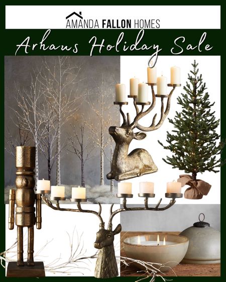 Gorgeous holiday decor on sale from Arhaus! The 8’ lighted birch tree only $119! 🤯 Amazing quality pieces 😍

Christmas decor. Holiday candle holder. Deer bust. Antler decor. Brass nutcracker. Birch trees. Brass candle holder. Deer candle holder. Mini Christmas trees. Ornament candles. 

#arhaus 

#LTKhome #LTKsalealert #LTKHoliday
