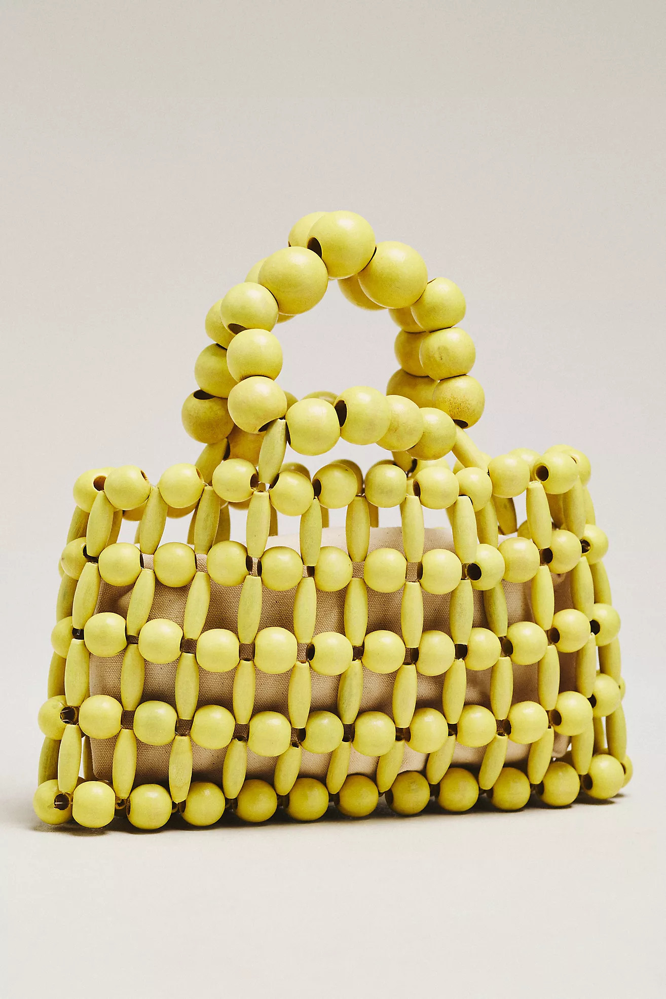 Wood Bead Top-Handle Mini Satchel | Anthropologie (US)