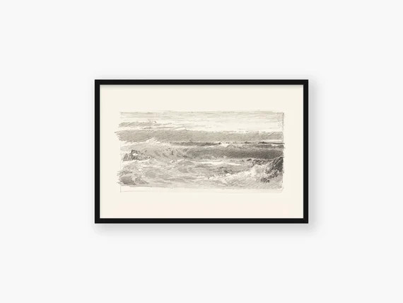 Read the full title
    Seascape Sketch I Art Print, Giclée Satin Paper, Seascape Print | Etsy (UK)