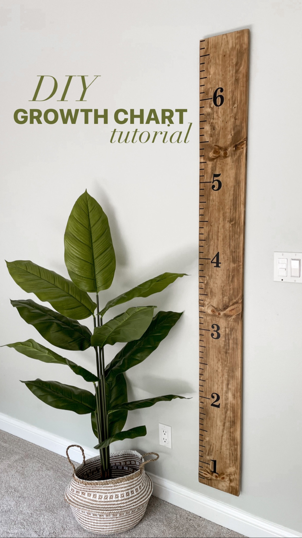 Materials I used for the DIY growth chart! This is an easy DIY project that took me 48 hours. Full tutorial on my IG @lizpacini 

#LTKhome