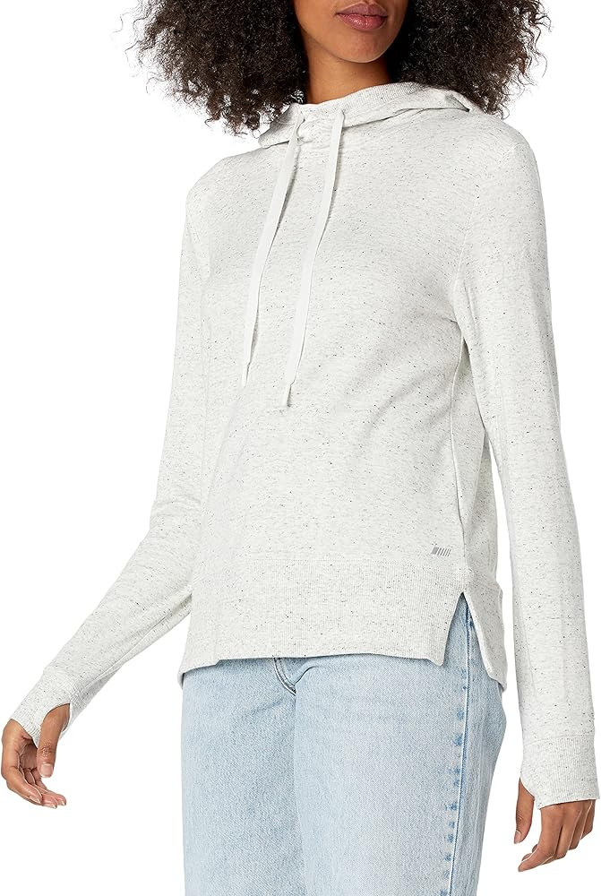 Amazon Essentials Women's Studio Terry Long-Sleeve Convertible Hood Shirt | Amazon (US)