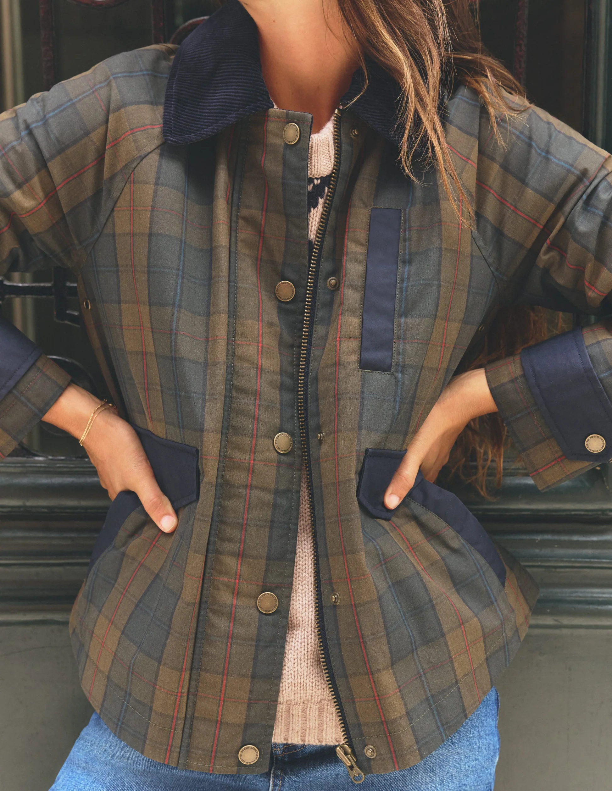 Raglan Wax Jacket
                    
                      
                        Olive and C... | Boden (US)