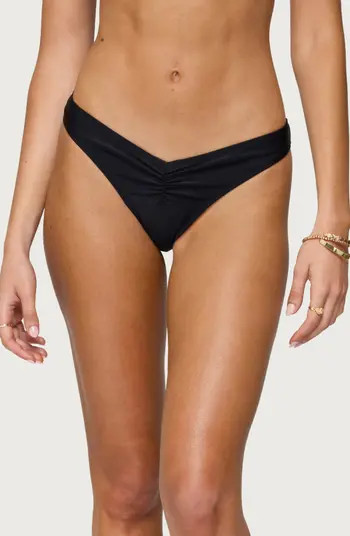 EDIKTED Starfish Ruched Bikini Bottoms | Nordstrom | Nordstrom