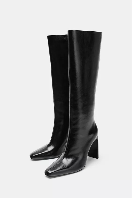 POINTED TOE HEEL BOOTS | Zara US