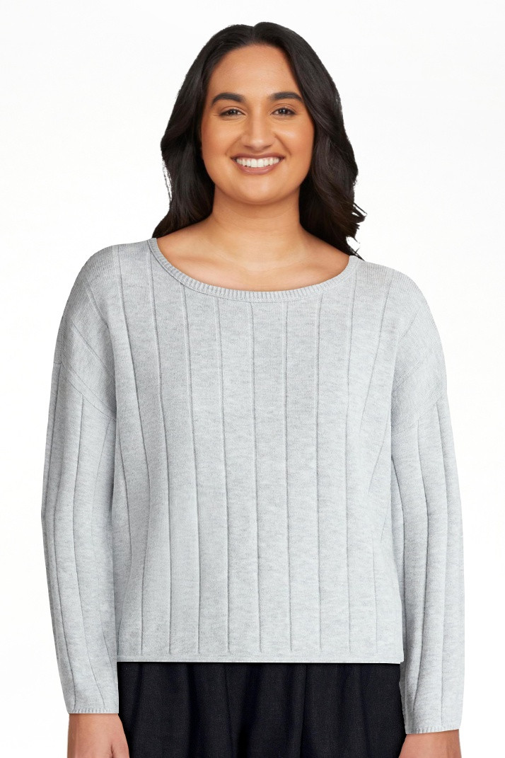 No Boundaries Wide Ribbed Scoop Neck Sweater, Midweight, Women's - Walmart.com | Walmart (US)