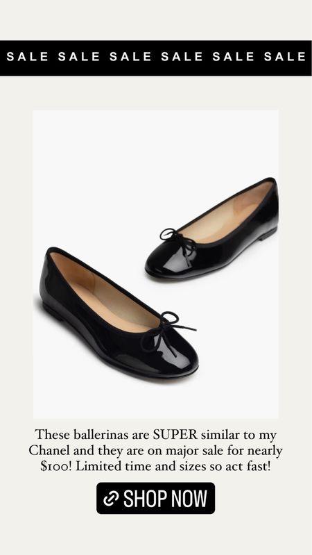 Black ballerinas on sale! Similar to Chanel ballerina flats 

#LTKShoeCrush #LTKSaleAlert #LTKStyleTip