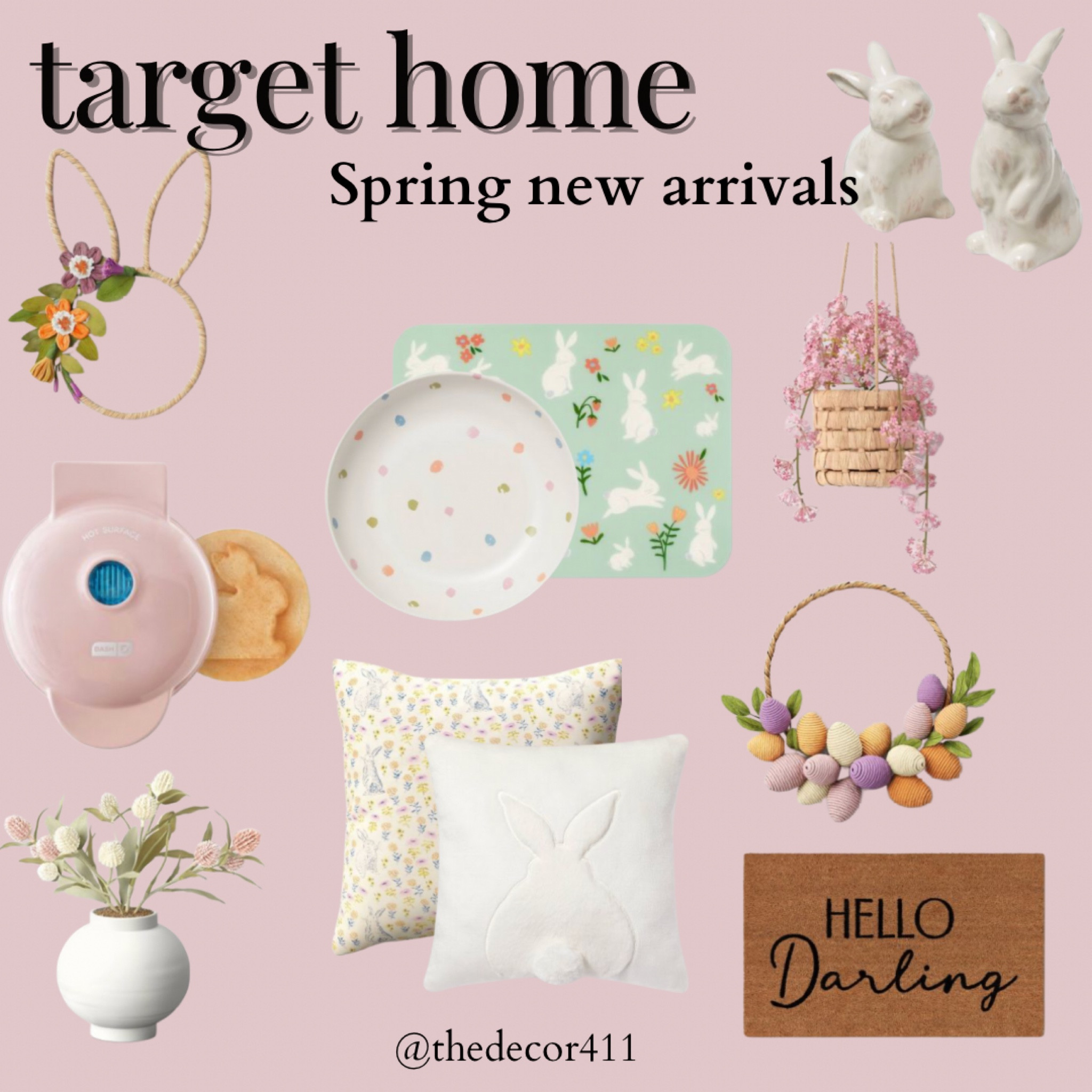 Target spring home new arrivals 
Target new arrivals - home decor 
Target faux florals - faux stems - faux greenery - front porch welcome mat - vases -  threshold - studio McGee - furniture - faux plants - faux trees - spring florals - living room furniture - tv console - living room - Easter decor - Easter home decor - Easter wreath - Easter bunny
Rug - area rug 

#LTKhome #LTKSeasonal