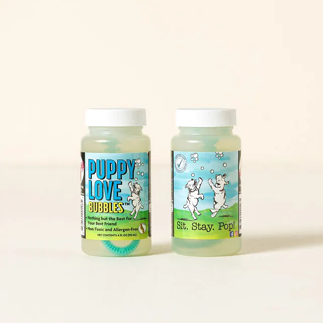 Peanut Butter Puppy Bubbles - Set of 2 | UncommonGoods
