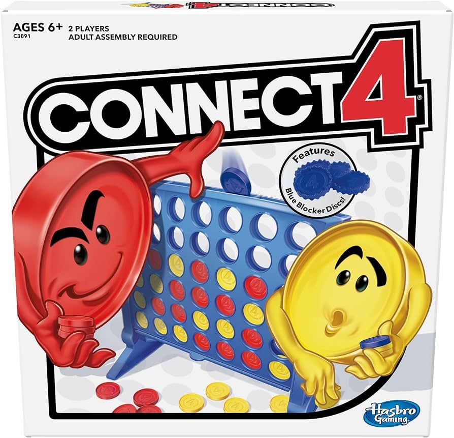 Connect 4 Amazon Exclusive Strategy Board Game               
Material: Plastic | Amazon (US)