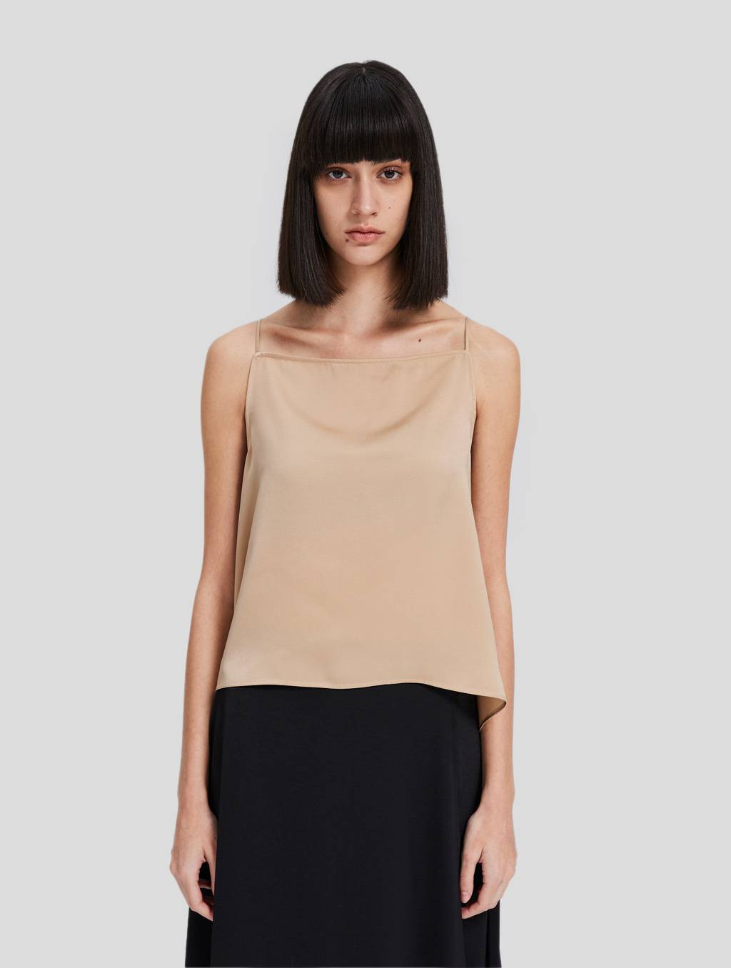 Square Neck Flared Cami Top | Lattelierstore