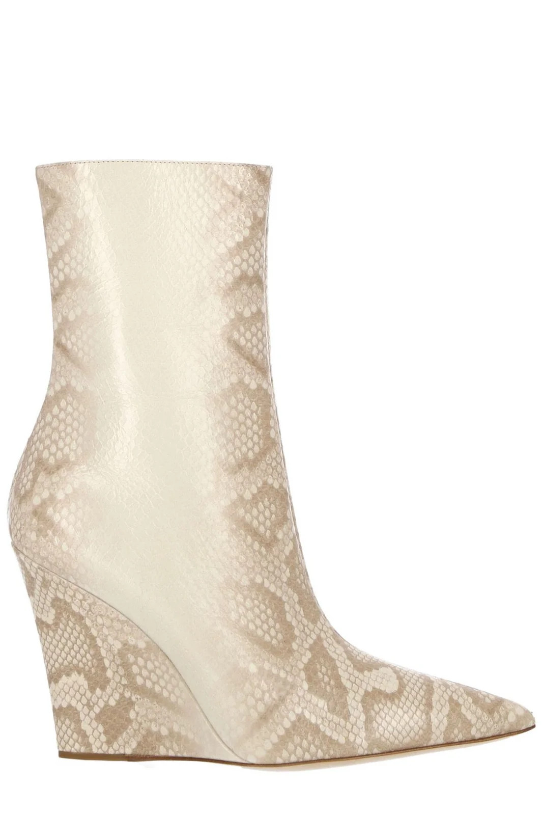 Paris Texas Python Printed Pointed-Toe Boots | Cettire Global