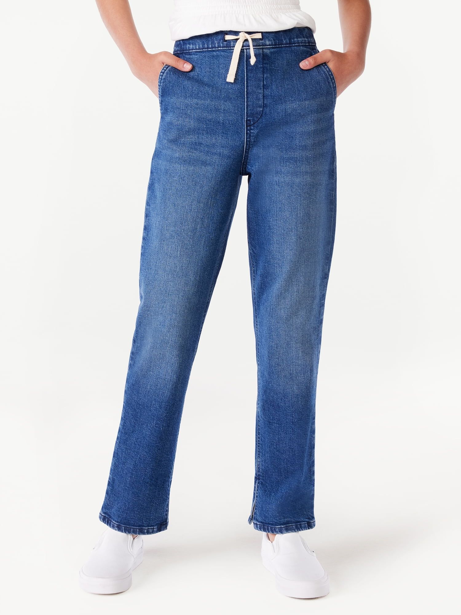 Free Assembly Girls Pull-On Jeans, Sizes 6-18 | Walmart (US)