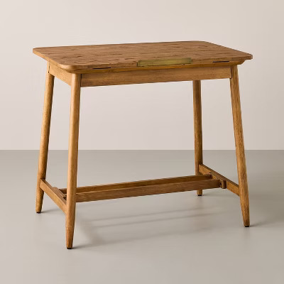 Adjustable Drafting Desk Aged Oak - Hearth & Hand™ with Magnolia | Target
