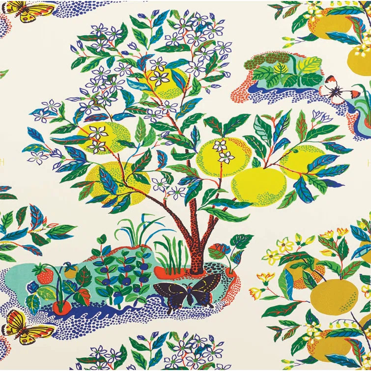 Citrus Garden 13.5' L x 27" W Wallpaper Roll | Wayfair Professional