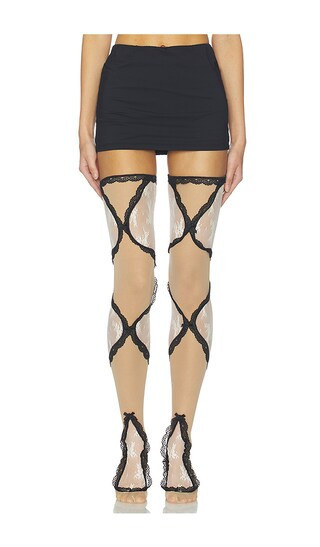 Aniye Records Sophie Sock in Black. | Revolve Clothing (Global)