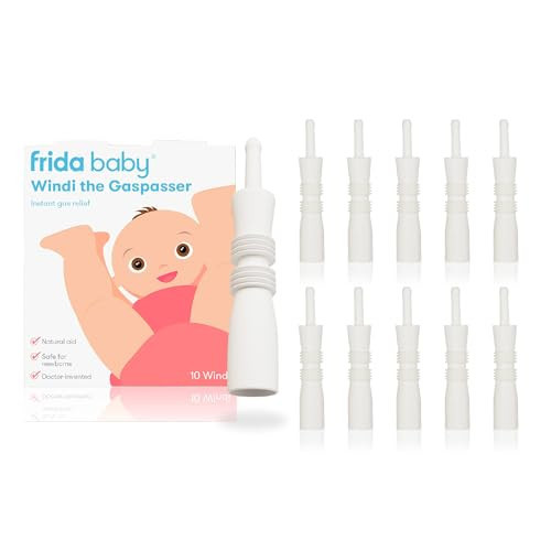 Frida Baby Windi Gas Passer, Baby Gas Relief, Made in USA, 100% Natural, Safe & Effective Instant Relief for Babies & Infants, 10ct | Amazon (US)