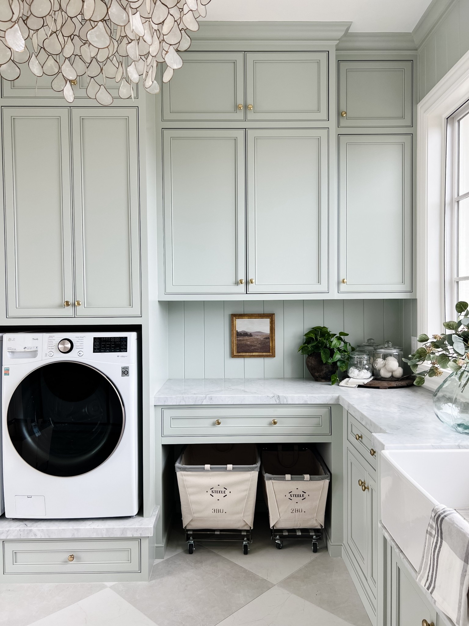 Linking my laundry room, sink, lighting, decor, must haves, laundry carts, hardware & more!

My tile is discontinued, the new version is warmer in tone.  That is the one I’m linking!I used matte white and matte gray!

#LTKSaleAlert #LTKHome