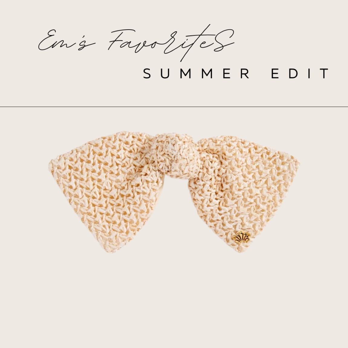 Love this raffia hair bow for spring and summer! 

#LTKstyletip #LTKfindsunder100