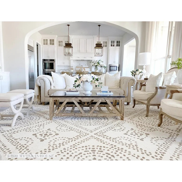 My Texas House Saltillo Area Rug, Natural, 7'10" x 10'10" | Walmart (US)