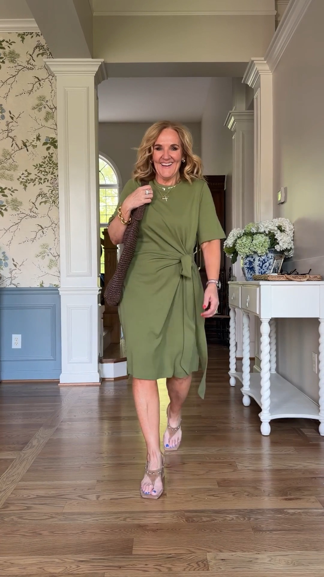 Knit dress size 10 reg I did size up 
Really easy dress to wear for work or could work casual too 
25% off code on the website 


#LTKWorkwear #LTKSaleAlert #LTKOver40