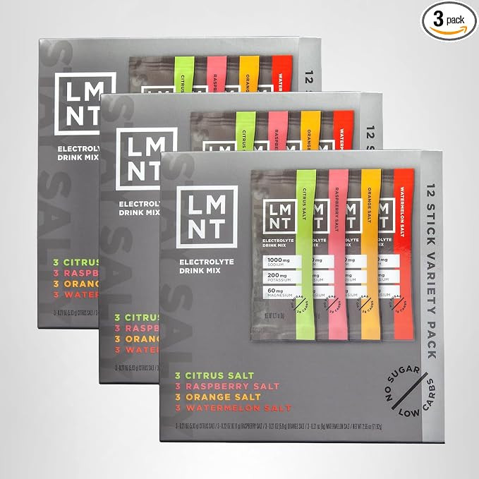 LMNT Zero Sugar Electrolytes - Variety Pack Bundle | Drink Mix | 36-Count | Amazon (US)