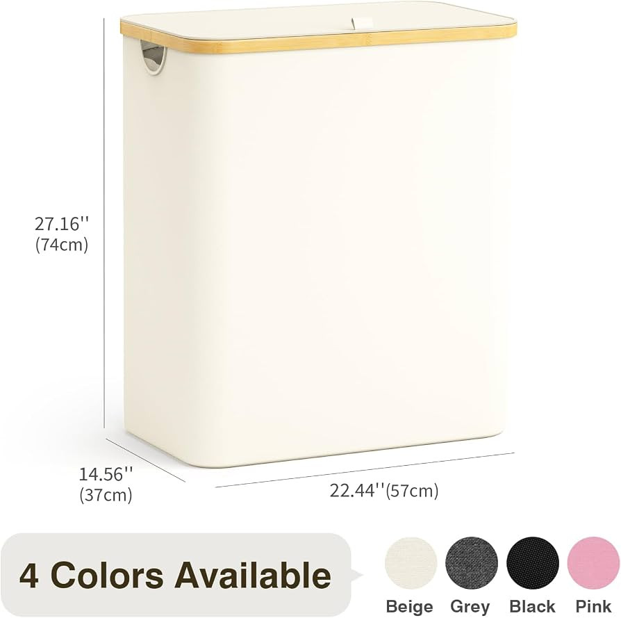 Hampers for Laundry Basket with Lid, 160L Extra Large Laundry Hamper 3 Section Dirty Clothes Hamp... | Amazon (US)