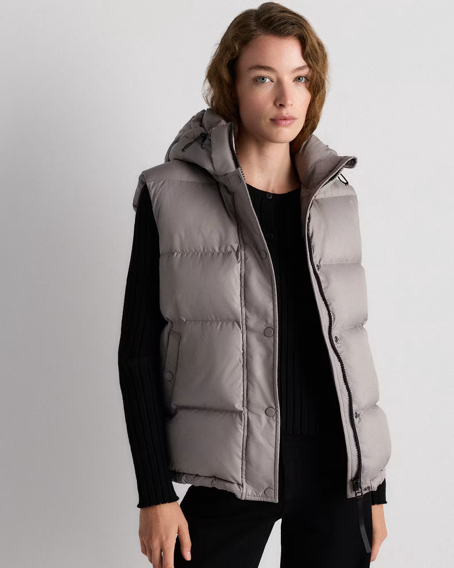 Responsible Down Puffer Vest in Morel Grey | Quince