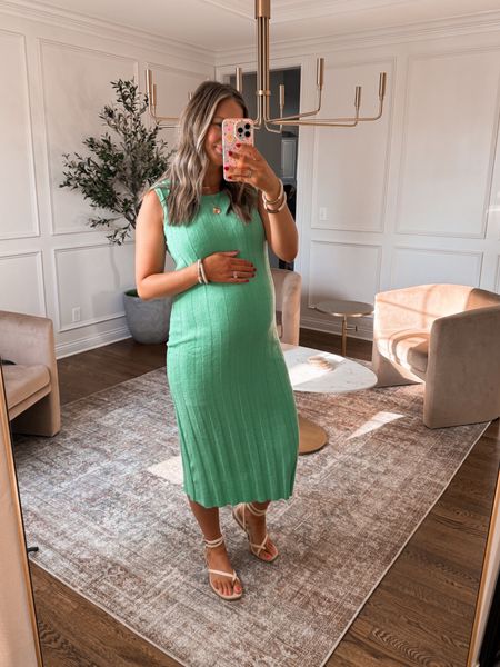 Amazon summer dress that is bumpfriendly so soft and comes in lots of colors! Wearing my pre-pregnancy size small at 31 weeks pregnant. 

#LTKStyleTip #LTKFindsUnder50 #LTKBump