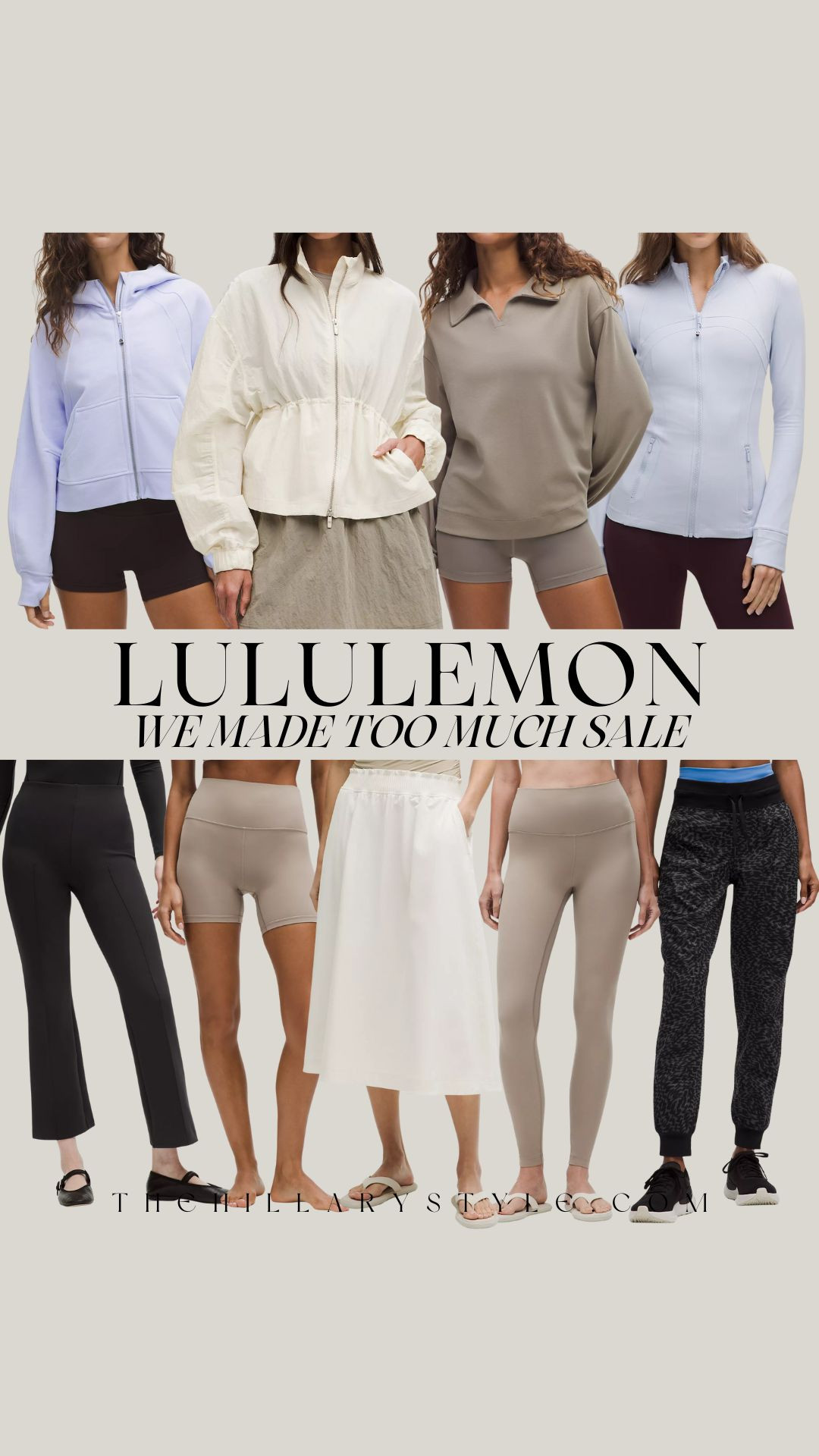 LULULEMON We Made Too Much Sale Finds!

The lululemon We Made Too Much sale just dropped new markdowns, and you know I had to snag some amazing finds! From activewear staples like the Always Effortless Jacket and Align leggings to versatile pieces perfect for everyday wear, there are so many deals to refresh your wardrobe. Whether you're hitting the gym, running errands, or just lounging at home, these lululemon sale picks have you covered. Shop these discounted essentials before they're gone!

#LululemonSale #WeMadeTooMuch #LululemonAlign #Activewear #AthleisureStyle #WorkoutClothes #EverydayStyle #CasualFashion #SaleAlert #MustHaves #ShoppingDeals #TheHillaryStyle #LululemonAddict #FitnessFashion 

 

#LTKSeasonal #LTKActive #LTKSaleAlert