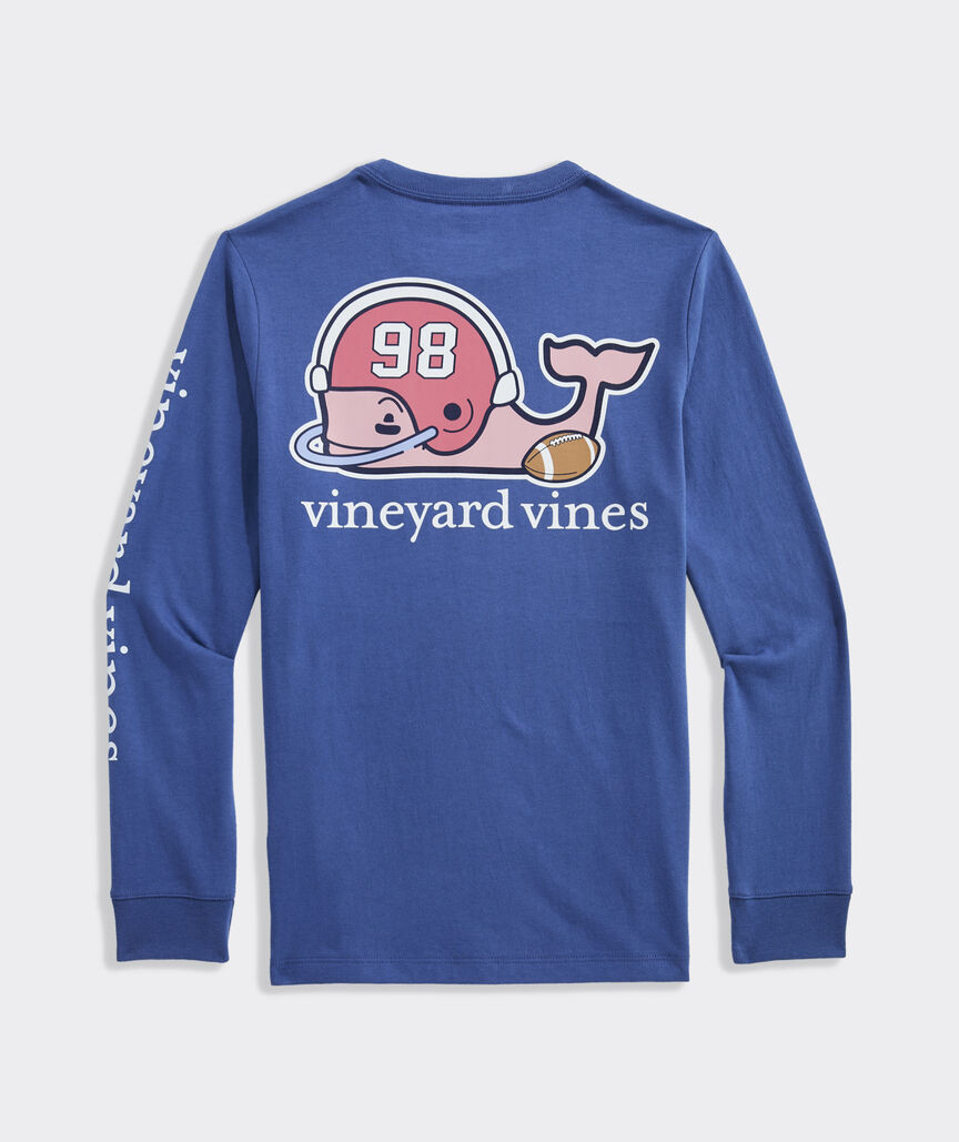 Boys' Football Whale Long-Sleeve Pocket Tee | vineyard vines