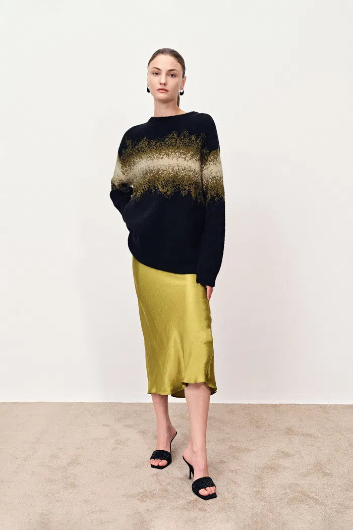 Mophis Gradient Sweater in Australian Merino Loop Yarn | Fabrique