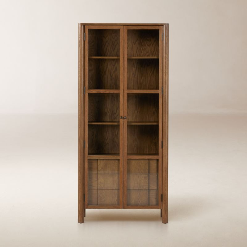 Pollard Tan Oak Cabinet | CB2 | CB2